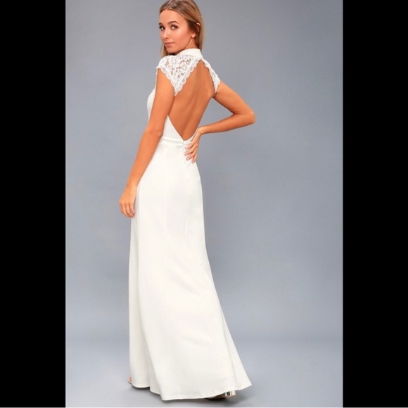 NWT Lulus white wedding dress - Picture 2 of 6